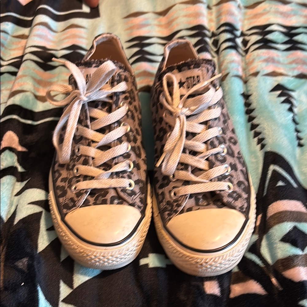 Converse Women's Leopard Print Sneakers